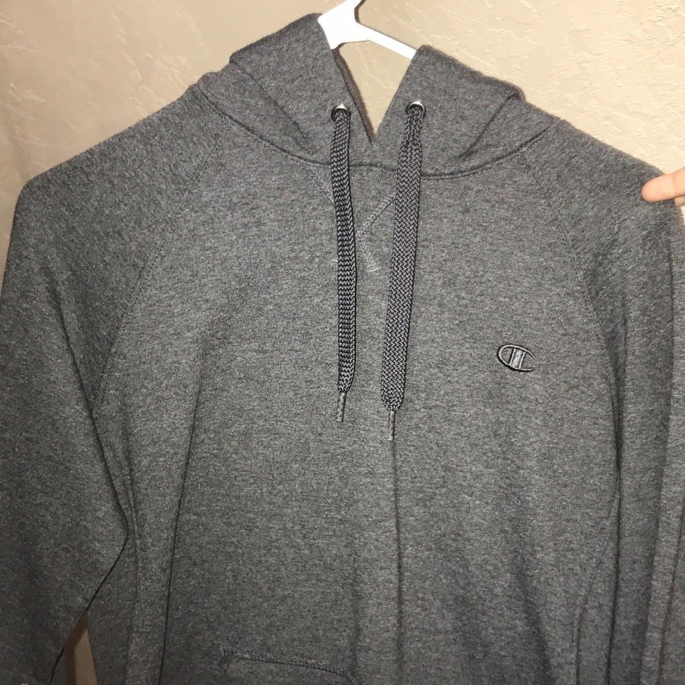 champion gray hoodie